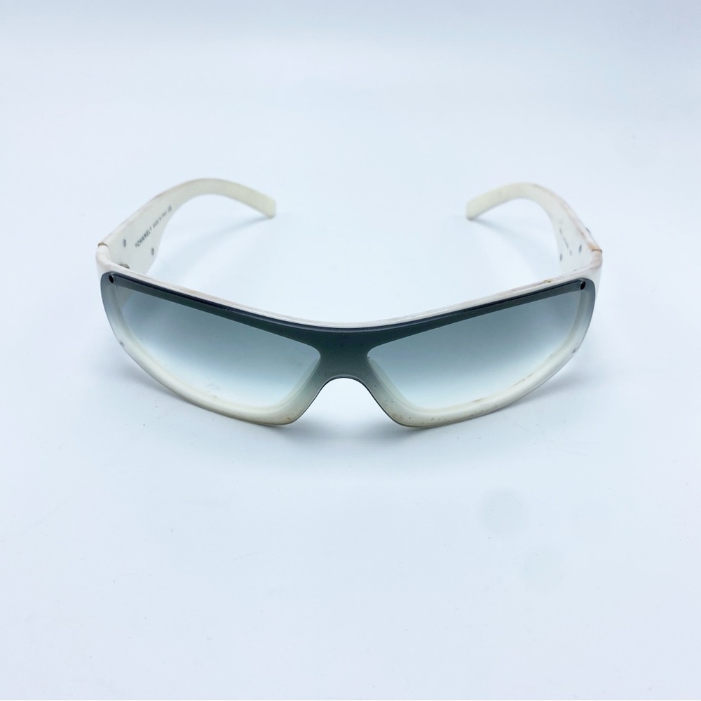 Authentic CHANEL Dream Wrap White & Black Sporty Y2K Early 2000s Sunglasses - Picture 4 of 12
